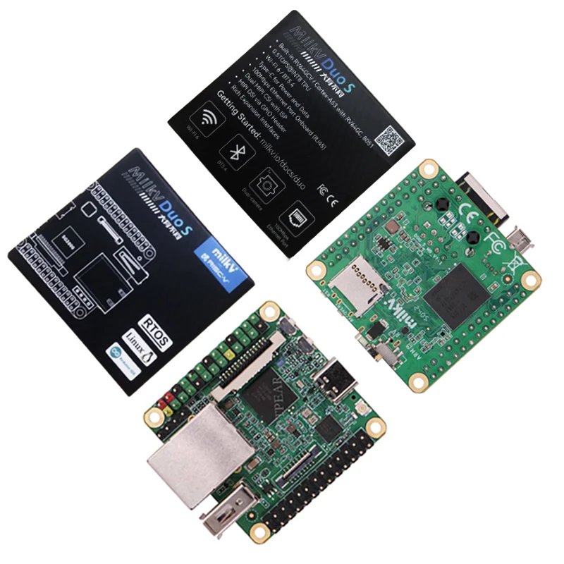 Milk-V Duo S 512MB SG2000 RISC V Linux Board Top-Version-Milk-V-Duo Option WiFi / EMMC-8G / POE