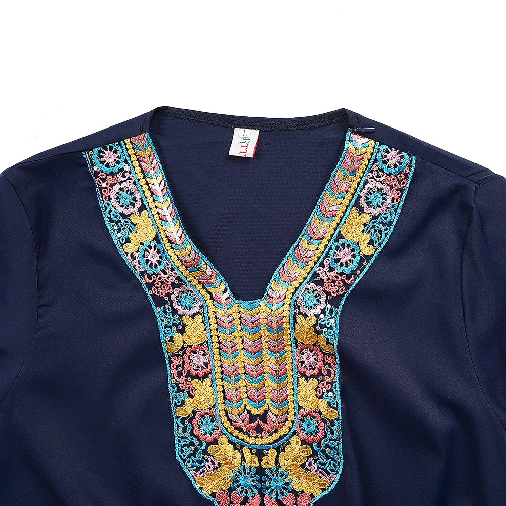 Abito da donna musulmano di moda Abito arabo grande di lusso 2025 Abito lungo musulmano Abito Abaya Ramadan Dubai Lusso Islam Elegante