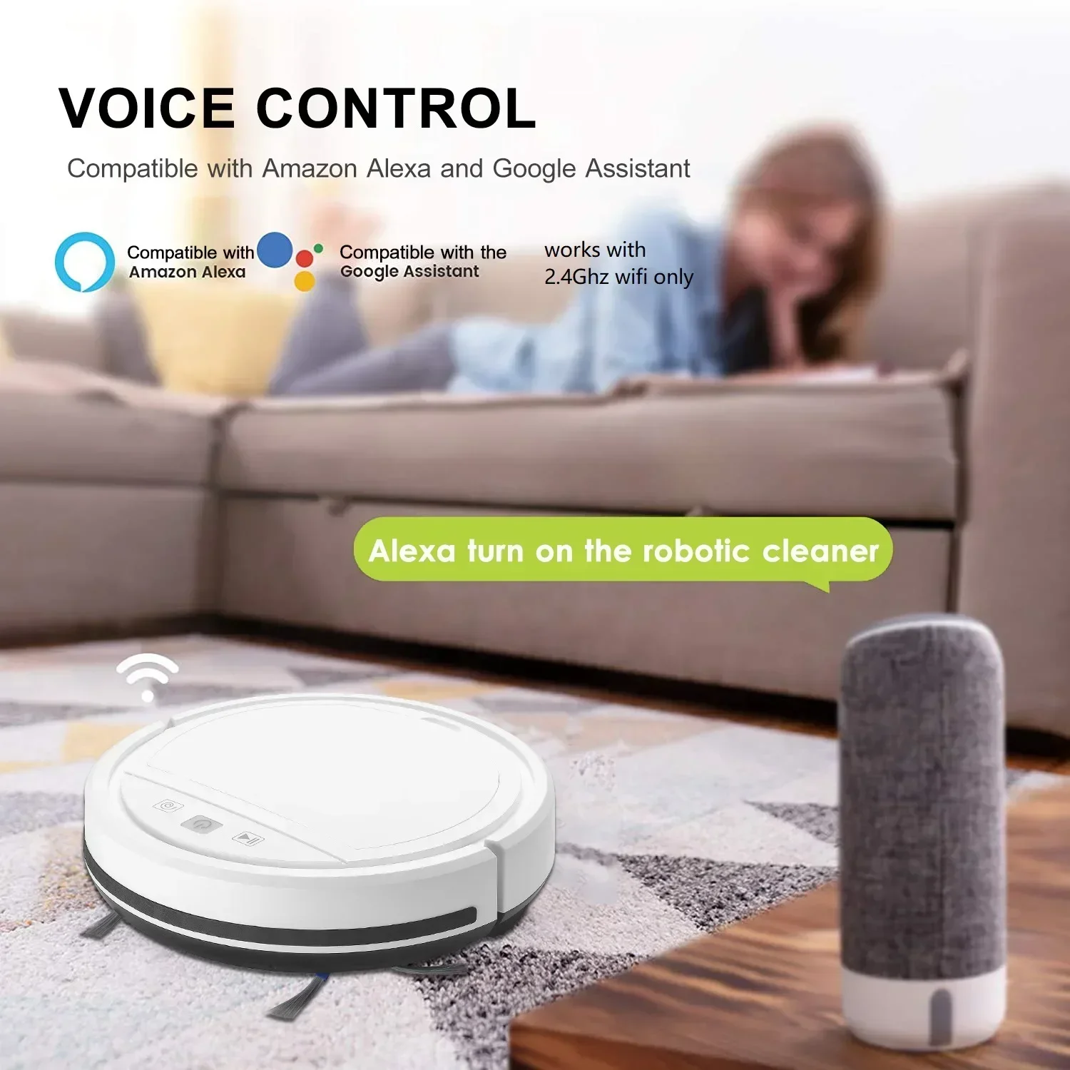 Mi Robot Vacuum Cleaner APP and Voice Control Sweep and Wet Mopping Floors&Carpet Run Auto Reharge Household Tool Dus