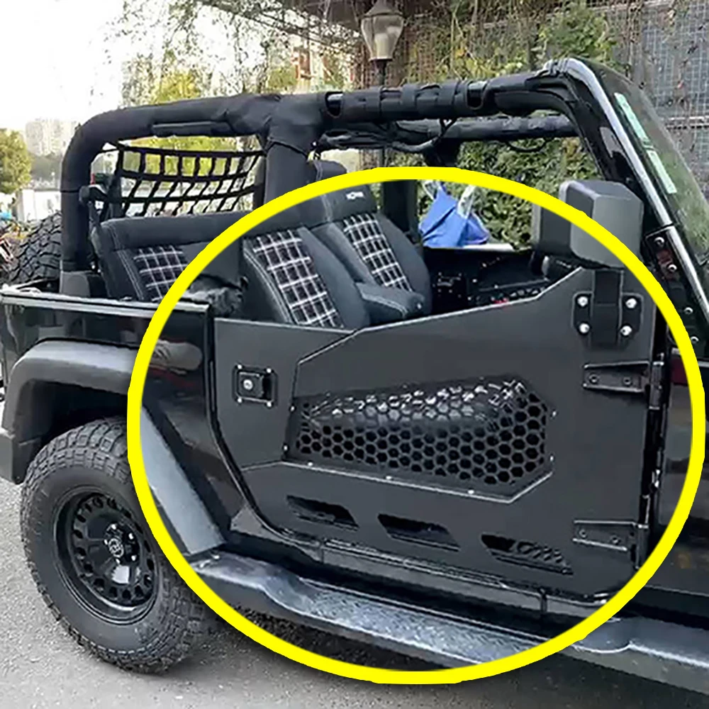 

Lantsun JL1173 2-Door Trail Doors Steel Off road Half Door with Side View Mirror for Jeep for Wrangler JL2018+