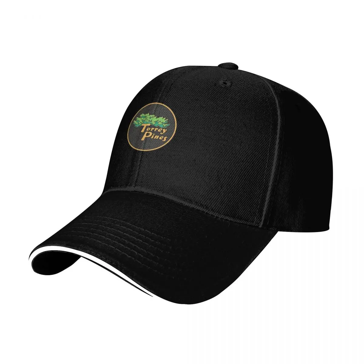 Torrey Pines Sticker Baseball Cap Lightweight Packable Gift for Him Her Casual Daily Wear