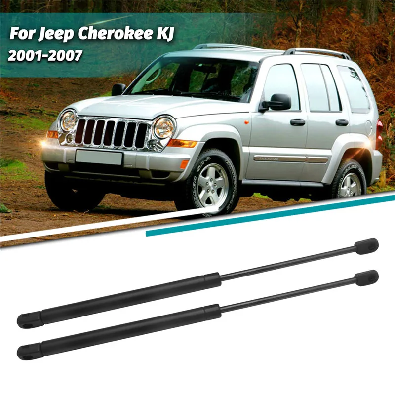 2pcs Car Steel Hood Lift Supports Shock Struts For Jeep Cherokee KJ 2001 2002 2003 2004 2005 2006 2007 Car Accessories