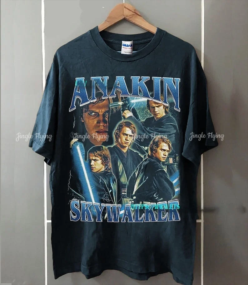 Anakin Skywalker Shirt Oversized Hayden Christensen Starkey Tee Shirt Vintage 90' Unisex T-Shirt