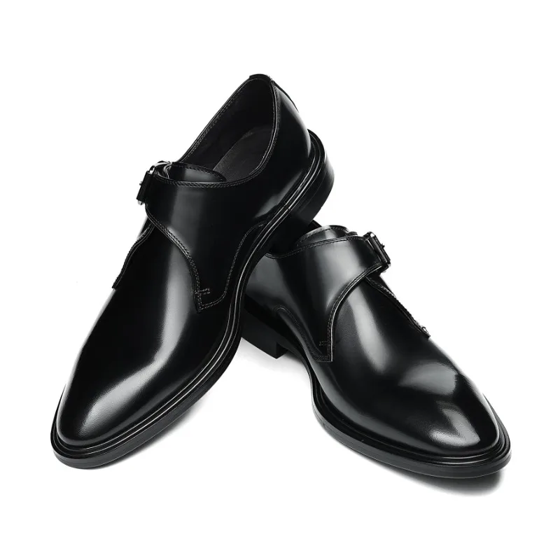 Patent Leather Mens Dress Shoes Luxury Handmade Quality 2026 Summer New Genuine Leather Wedding Party Business Shoes Man