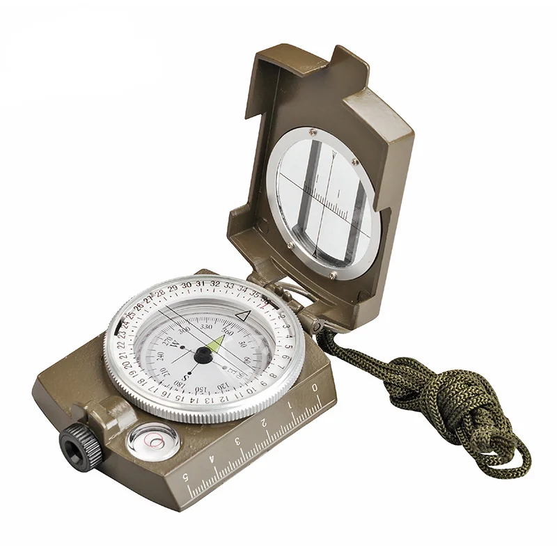 

New Professional Military Army Metal Sighting Waterproof Compass Outdoor Gadgets Sport Clinometer Camping Hiking Climbing