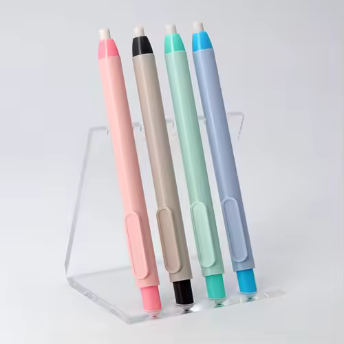 11Pcs/Set New Creative Pen Shape Press Type Pencil Eraser with Replaceable Core Sketching Painting Writing Erase Supplies - Image 3