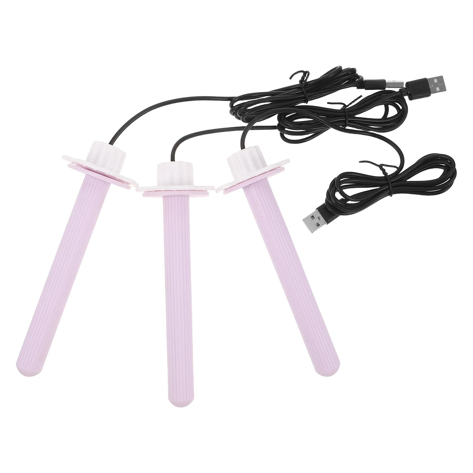 

3pcs Heated Bird Perch 6.48 Inch Violet Usb Powered Warmth For Parrot Budgie Pigeon Durable Plastic Cage Stand Pole - Bird