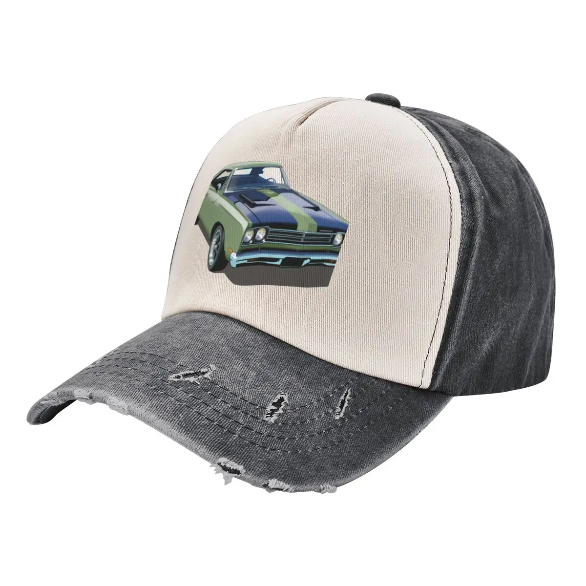 1969 Plymouth Roadrunner in light green Baseball Cap Christmas Hat New In The Hat Hat Luxury Brand Anime For Girls Men's