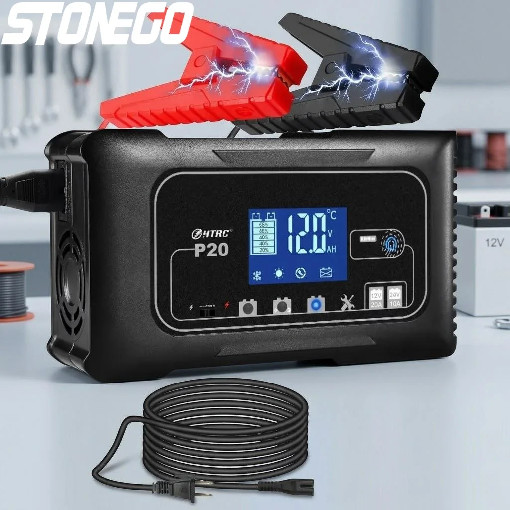 20A 12V 24V Lcd Bat…