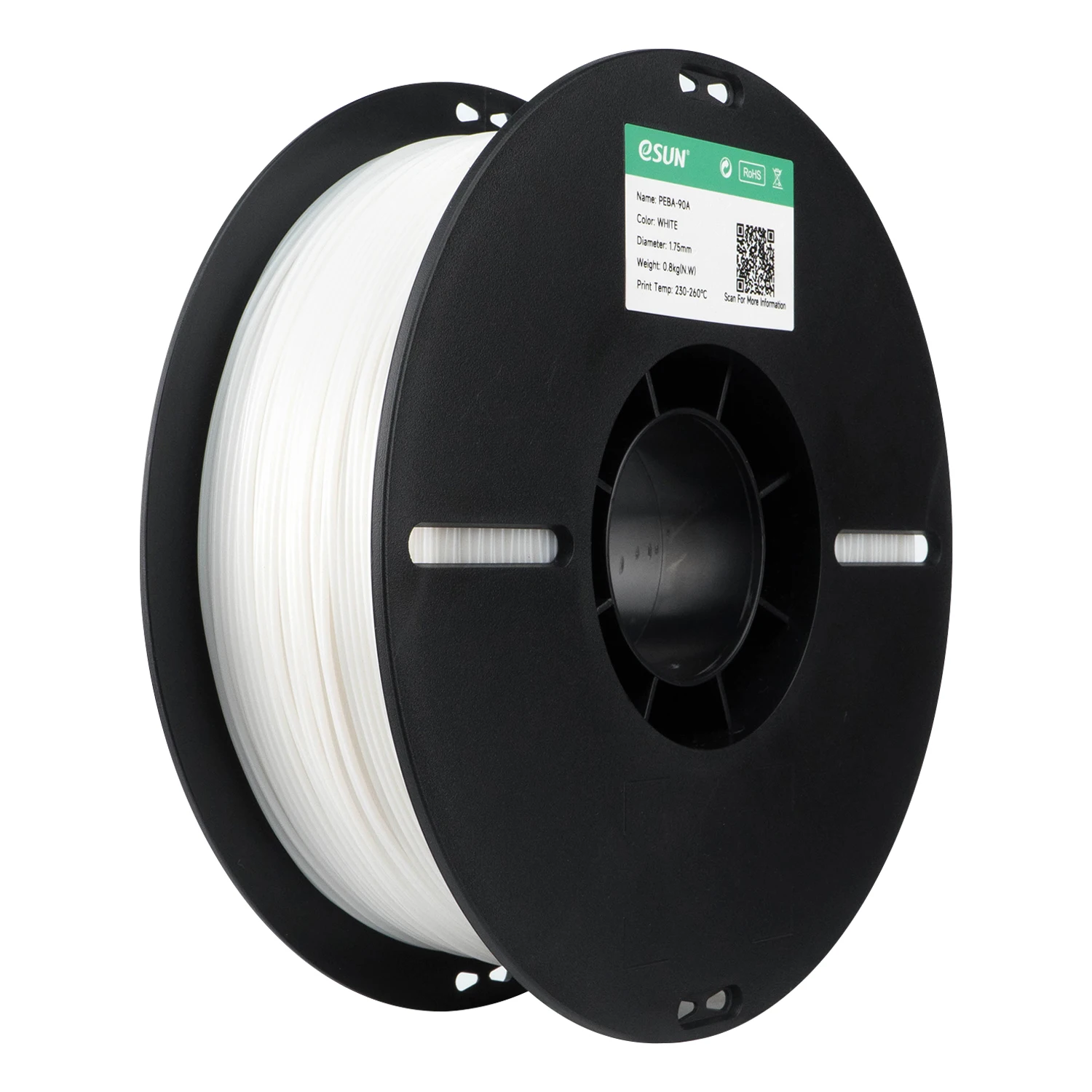 eSUN PEBA-90A 3D-filamenten 0,8 kg 1,75 mm Hoge elasticiteit PEBA 3D-printfilament Lichtgewicht Koudebestendigheid Flexibel PEBA-90A