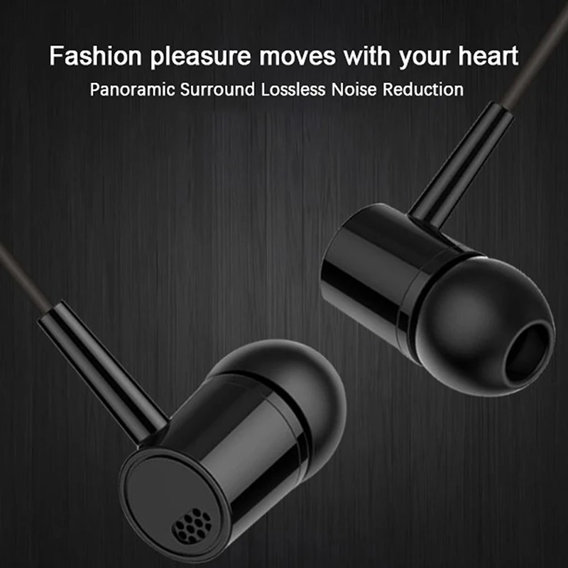 Headset 2 Color Optional 3.5mm Earbuds High Quality In-ear For Phone Computer Headphone With Mic Earbuds In-ear Wired Earphone