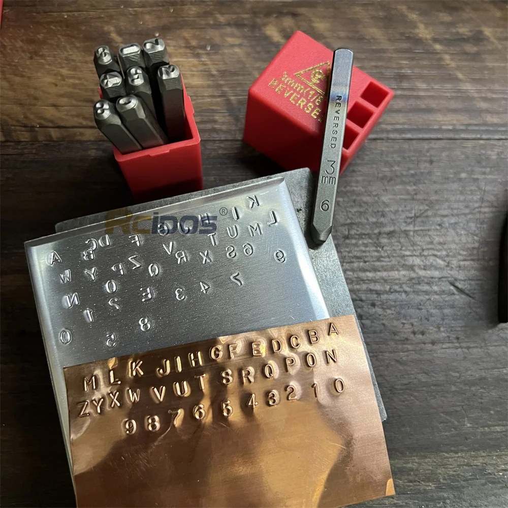 Rcidos逆yc鋼スタンプ1/1。5/2/2。5/3/4ミリメートル数字stanard