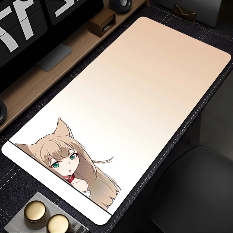 Mousepad New K-Kinako Large Mouse Mat MousePads Game Office Laptop Carpet Soft Anti-slip Desktop PC carpet Anime girl Mouse Pad
