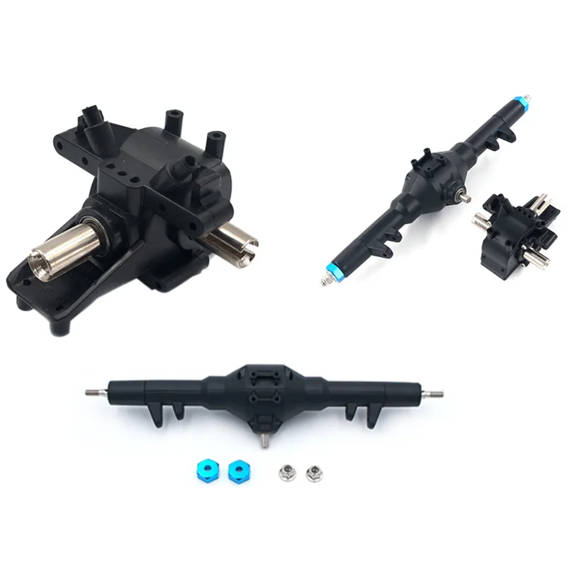 BAAA-Metal Differential Gear Front Rear Wave Box Hydraulic Transmission Box RC Car Accessories for WLtoys 12428 12423 Upgrade