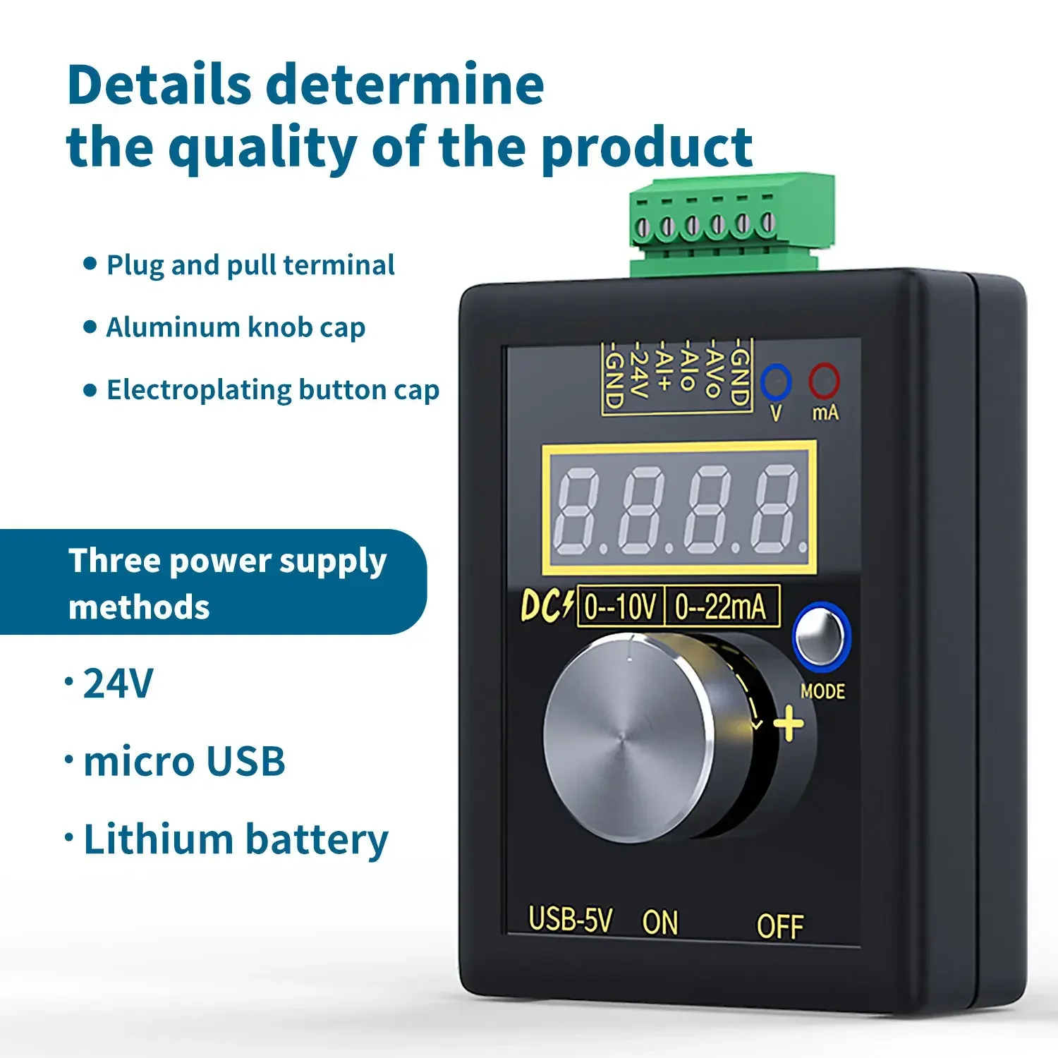 Electronic Signal Generator Tool Generators 4-20ma 0-10v/ Instruments Precision Measuring Current Professional Voltage High