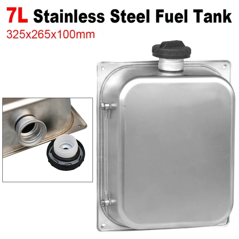 7L Stainless Steel Car Air Diesel Parking Heater Engines Fuel Tank Petrol Gasoline Oil Pot Universal For Webasto Eberspacher