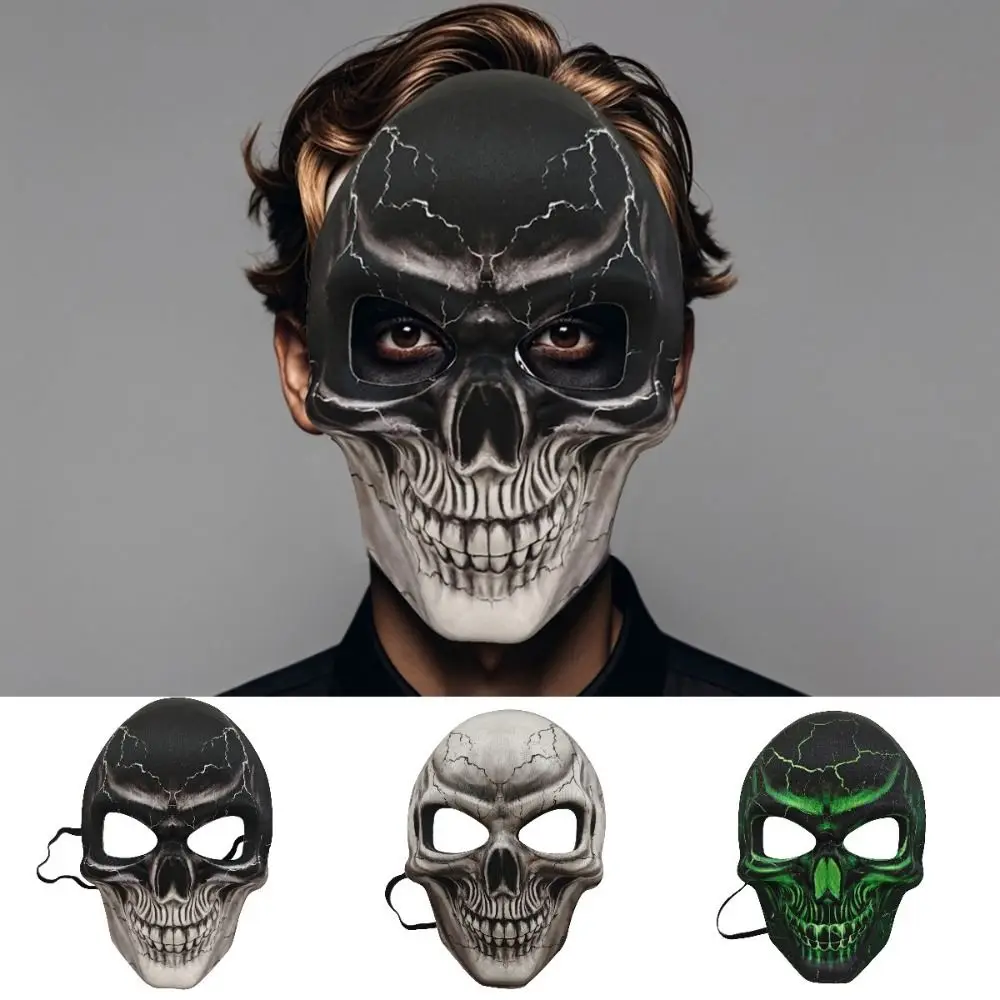 Kreative 3D Halloween Maske weiche verstellbare Schädel Gesichtsbedeckung Requisiten Cosplay Kostüm Geister Schädel Maske Unisex