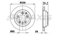 Store code: AD0977 rear brake disc mirror (17) TOUAREG Q7 07