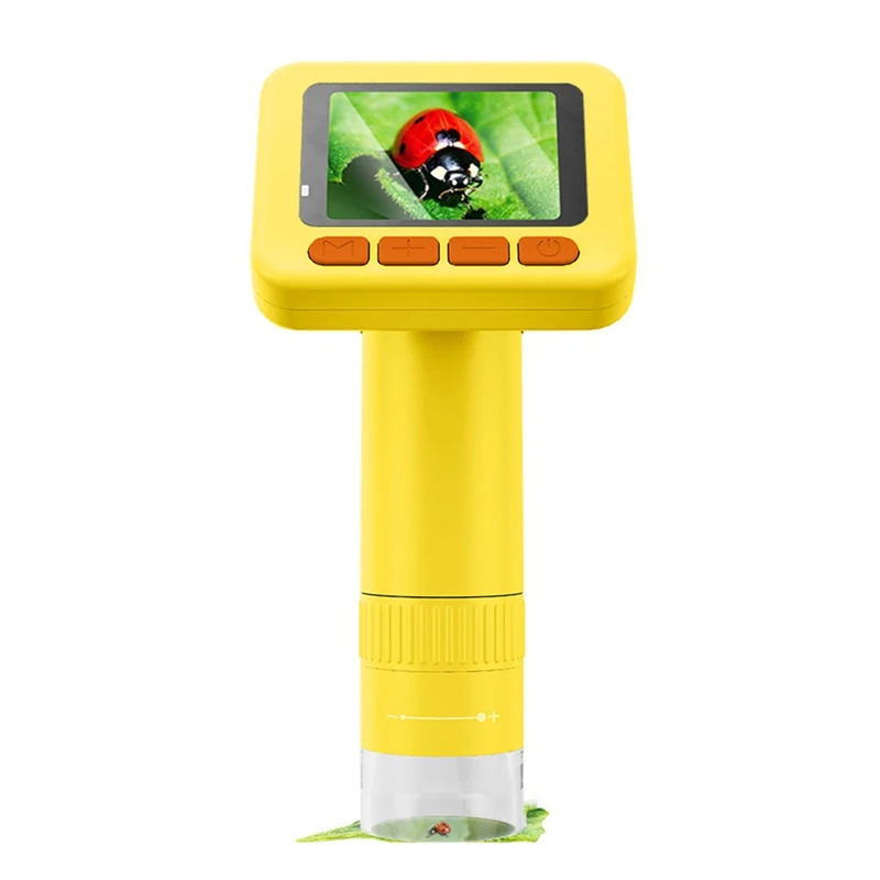 Handheld Microscope for Kids Adults 2inch IPS HD Pocket Microscope 1000X Magnification with 6 LED Lights 32GB-ELEC
