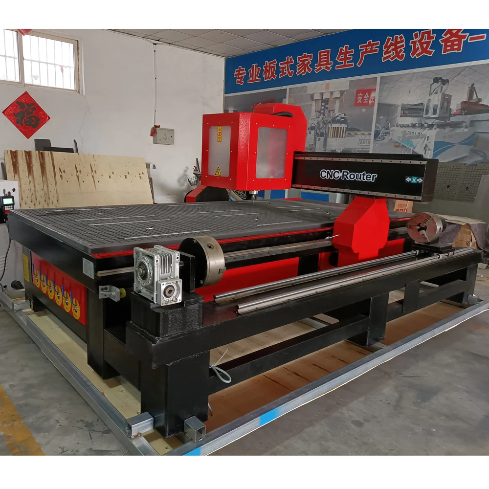 ماكينة تصنيع الخشب باستخدام الحاسوب سعر 1325 cnc راوتر 4 محور ماكينة الطحن بتحكم رقمي بالكمبيوتر