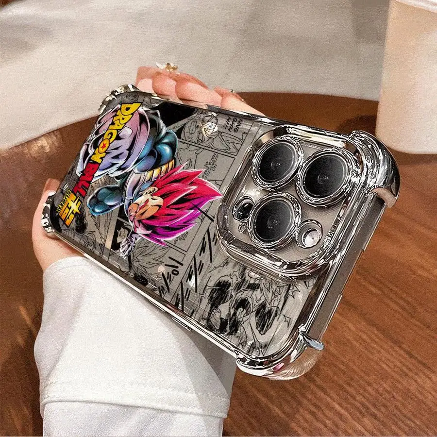 

Anime Dragon Ball Clear Cover Case for iPhone 15Pro Max 16 13 XR 11Pro 14 Pro 11 12 16Plus XS MAX 15
