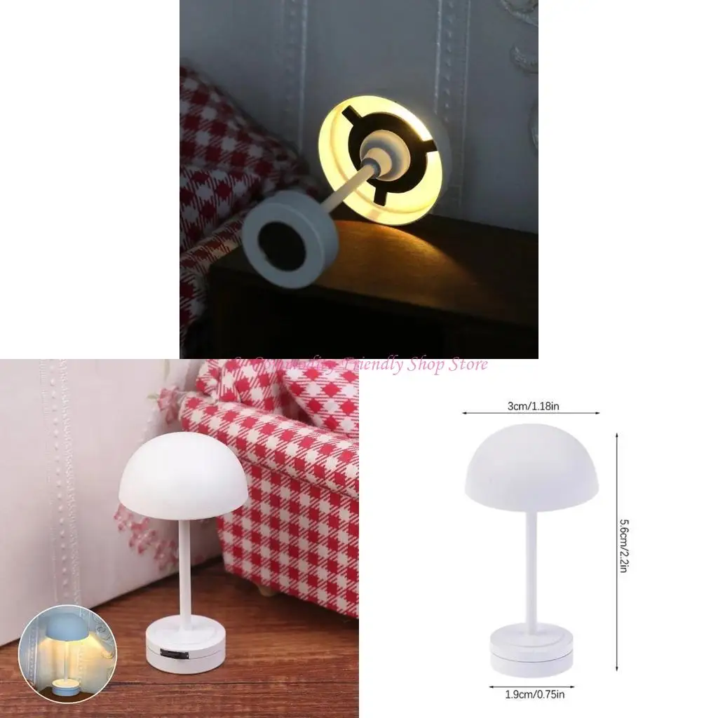 

85AE Living Room Table Lamp Furniture Dollhouses Miniature Pretend Play Accessories
