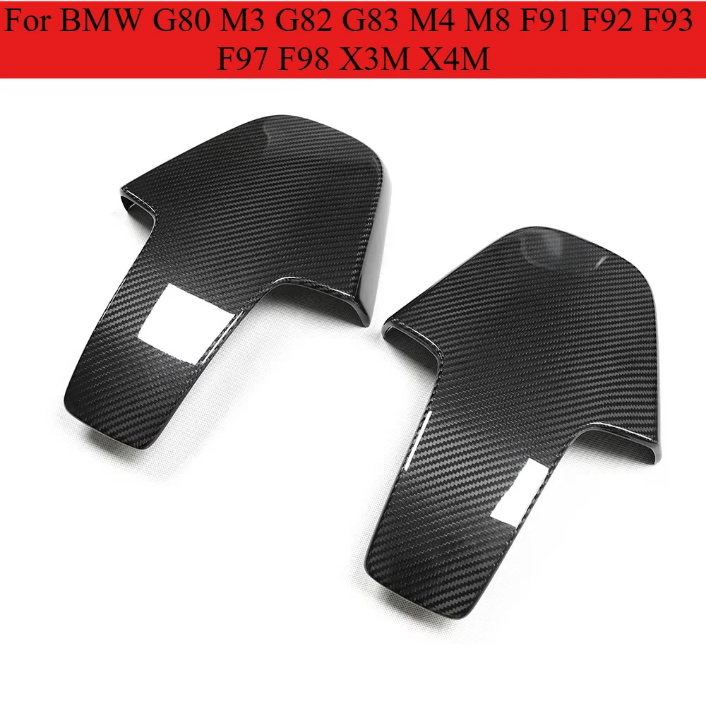 

Dry Carbon Fiber Seat Back Cover For BMW G80 M3 G82 G83 M4 M8 F91 F92 F93 F97 F98 X3M X4M Real Carbon Car Interior