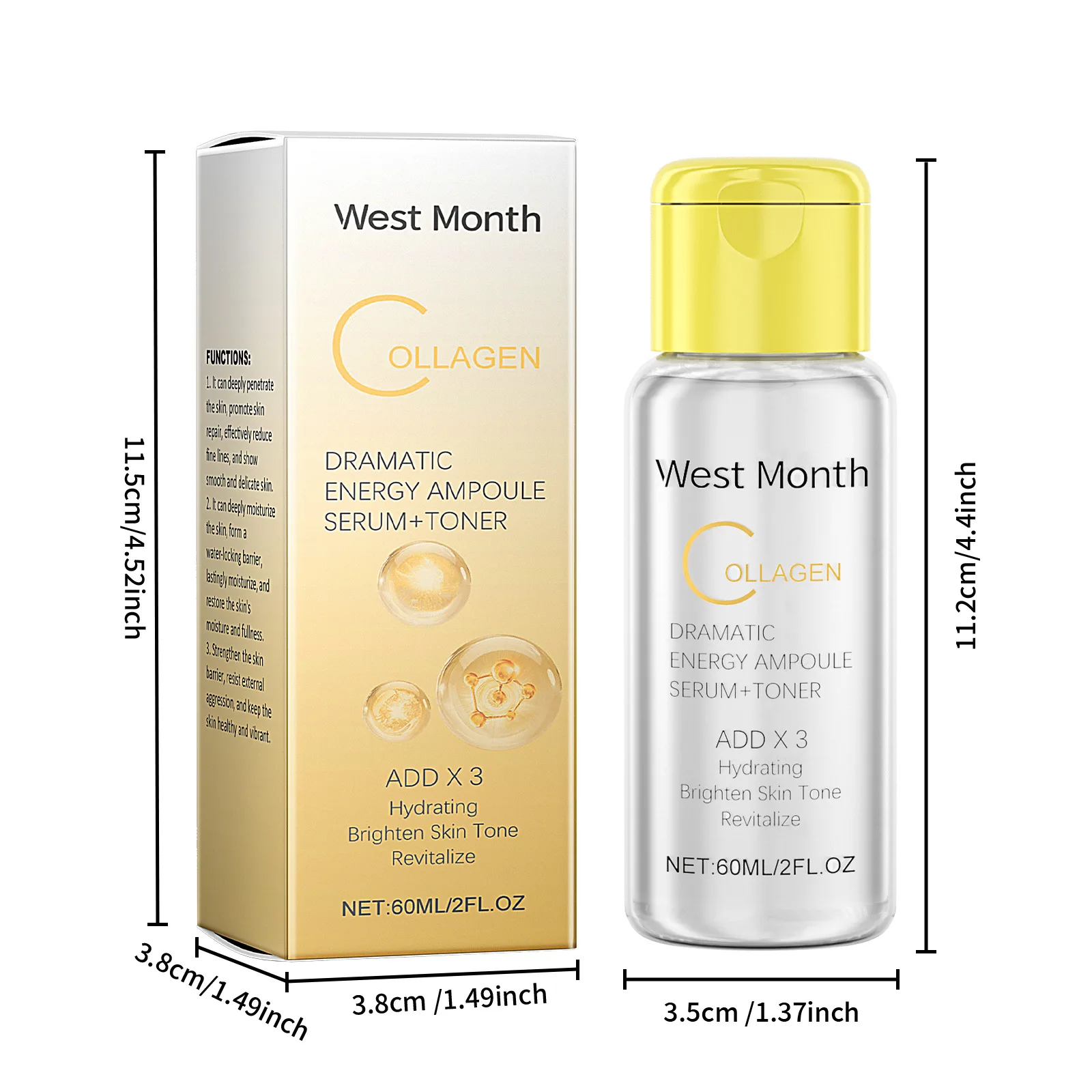 Moisturizing Face Toner Brightening Lifting Fade Fine Lines Hydrating Dry Nourishing Smoothing Revitalize Glow Korean Skin Care
