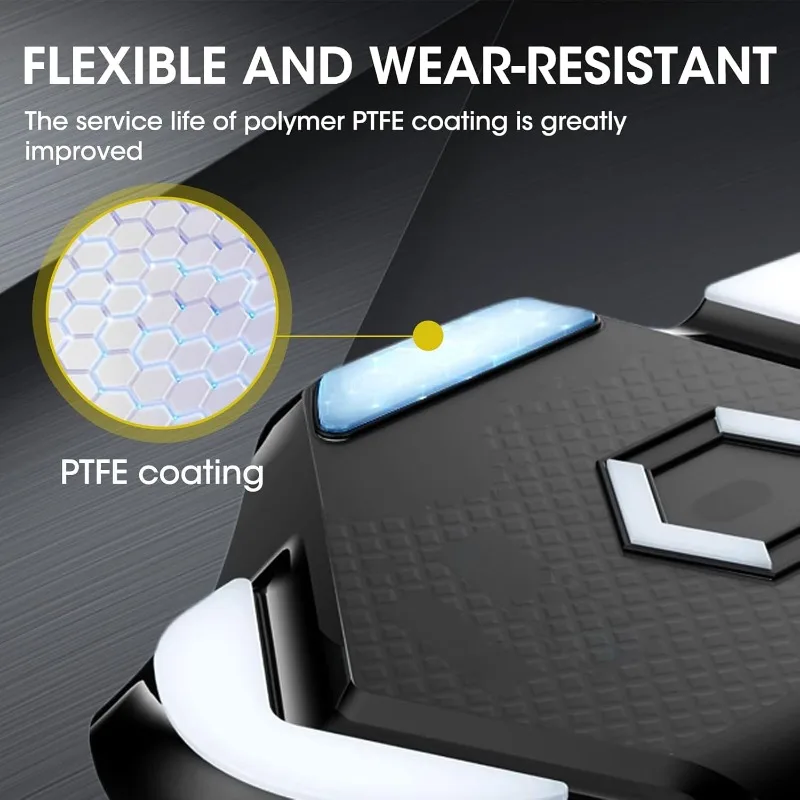 

Smooth & Wear-Resistant Anti-Slip Kit For Logitech G502 Hero – 2-in-1 ICE Foot Pads, Ideal For Gaming Mice~