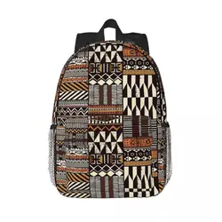 Native Tribal African Style Fabric Patchwork Backpacks Teenager Bookbag Casual Children School Bags Travel Rucksack Shoulder Bag