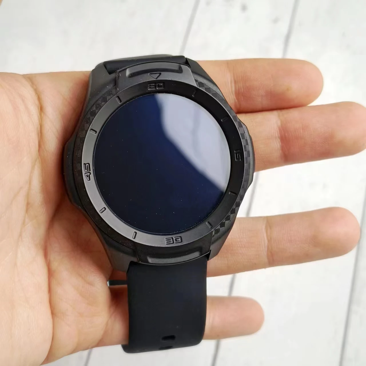 TicSmartwatch-S2 ارتداء نظام التشغيل من قبل جوجل ساعة ذكية ، المدمج في نظام تحديد المواقع ، على مدار 24 ساعة رصد معدل ضربات القلب ، 5ATM ، IP68 مقاوم للماء ، يصلح ل IOS و أندرويد