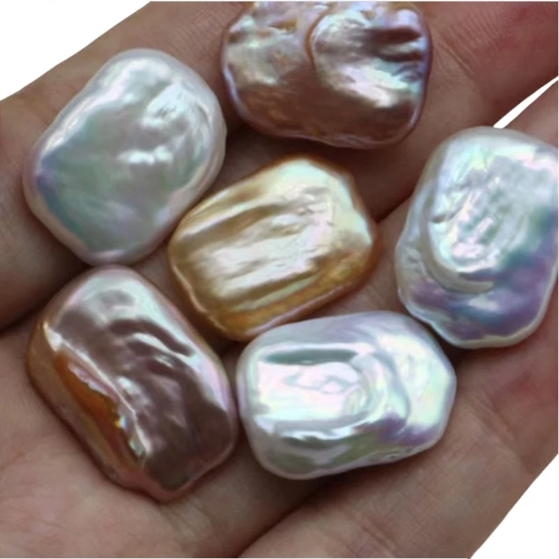 6pcs/lot 2A Natural Pearl Square Beads Freshwater Pearl White for DIY Jewelry Making Earrings Charm Women's Necklace Accessories 5