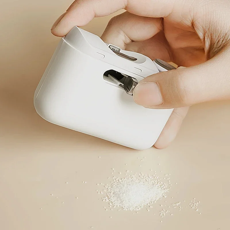 XIAOMI Mijia مقص أظافر كهربائي مع ضوء قابل لإعادة الشحن أوتوماتيكي 2 في 1 أداة تشذيب أظافر تلميع أداة قطع طحن الأظافر