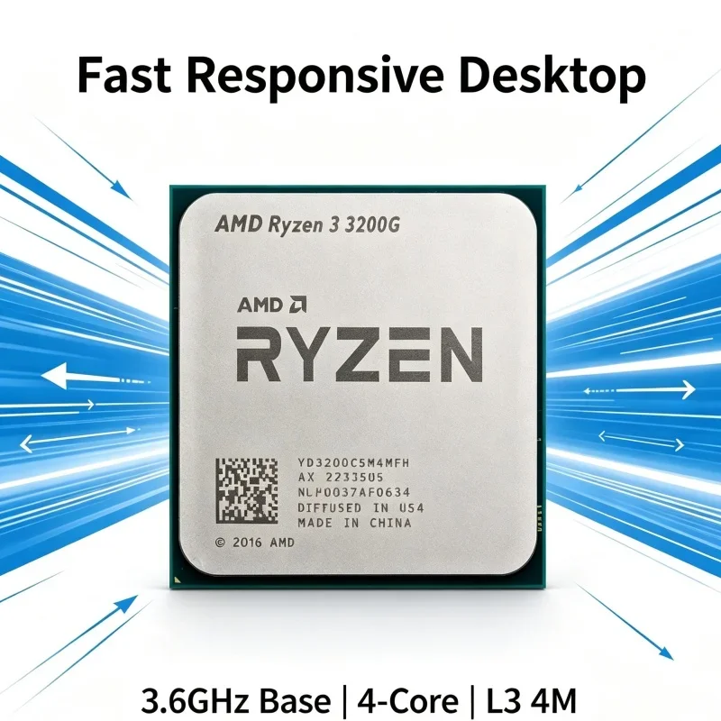 amd-ryzen3-3200g-socket-am4-apu-cpu-36ghz-65w-4‑core-4‑thread-l3-4m-grafica-integrata-vega-8-componente-per-computer-da-ufficio-e-business
