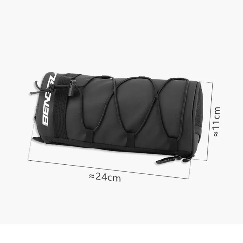 Portable Bike Bag Handlebar Multi-purpose Waterproof MTB Road Cycling Frame Tube Bag Elastic Band