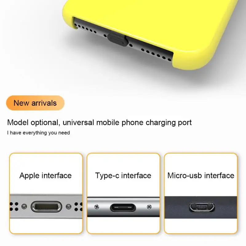1pcs Phone Dustproof Plug Anti-lost Waterproof Plug Integrated Charging Port For Apple Android Type C IOS Micro USB
