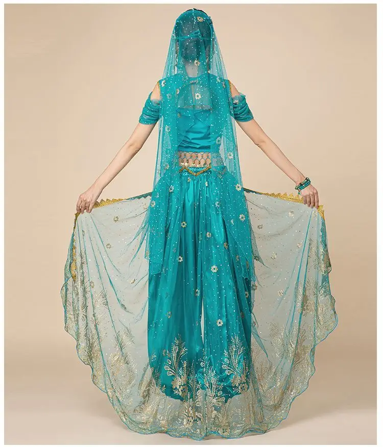 علاء الدين ياسمين الأميرة ممارسة الرقص الشرقي زي حفلة تنكرية أداء نمط دعوى للنساء زي الهالوين #3