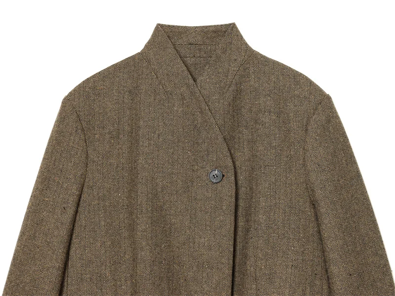 Women's Coat 2025 Winter New Camel Long-Sleeve Twill Single-Button Simple Blazer Casual Fashion Versatile Style