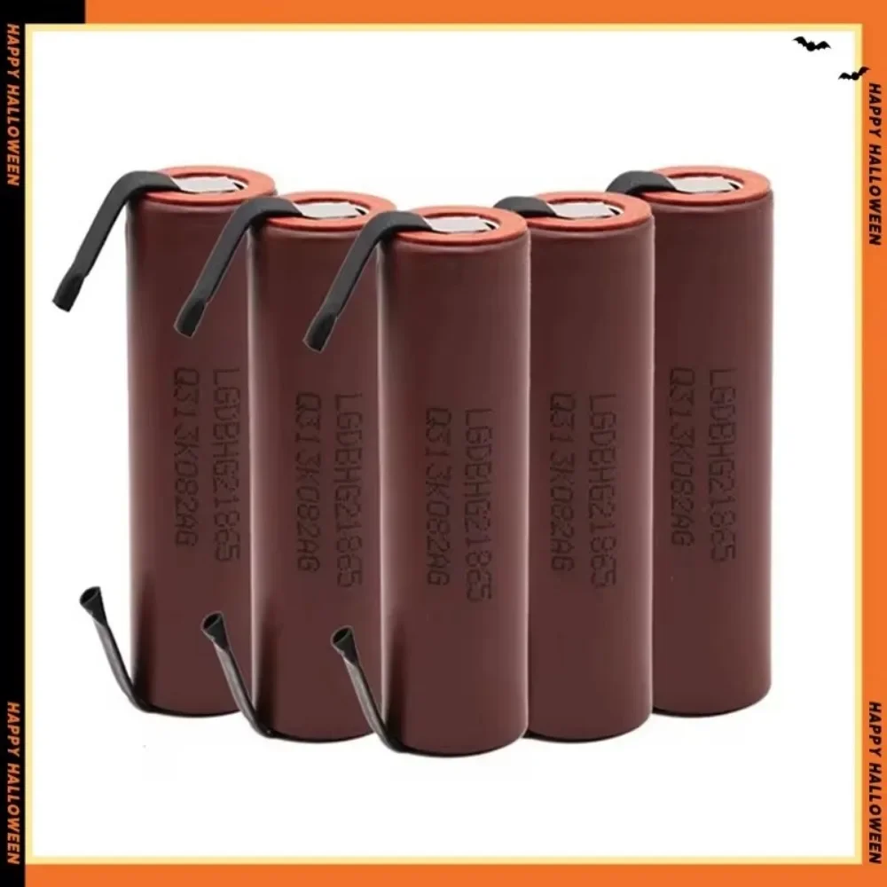 New 18650 lithium battery 3000mAh 3.7v 25A LG18650HG2 high power power tool battery 18650 rechargeable battery+Nickel Sheet