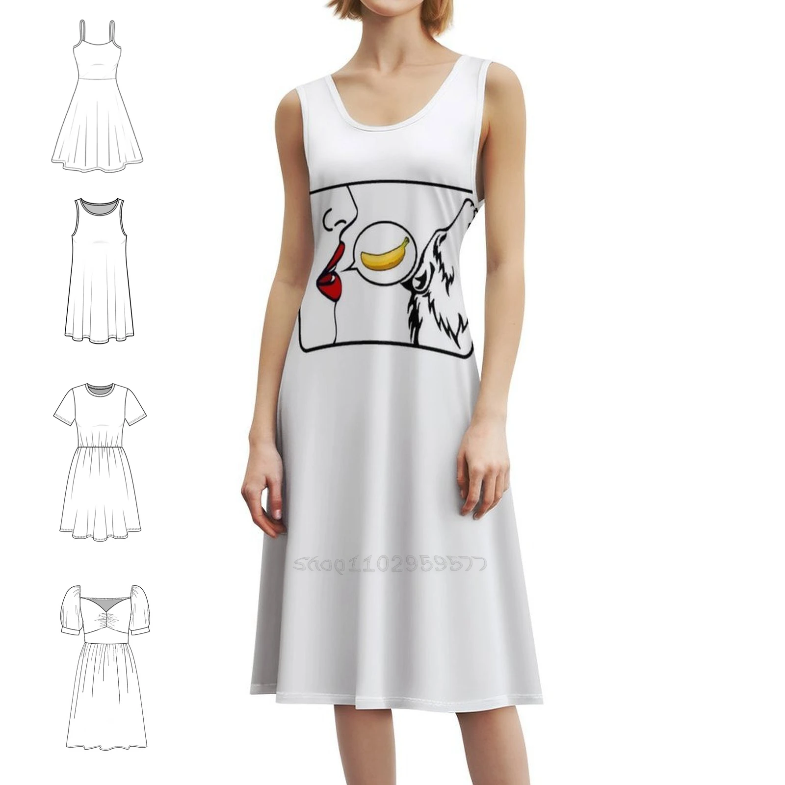 

Subwoolfer 2022, дайте этот волк, банан, Норвегия, женское уличное платье в стиле хип-хоп, одежда для вечеринок и клубов с графическим принтом, Норвегия, 2022, Esc