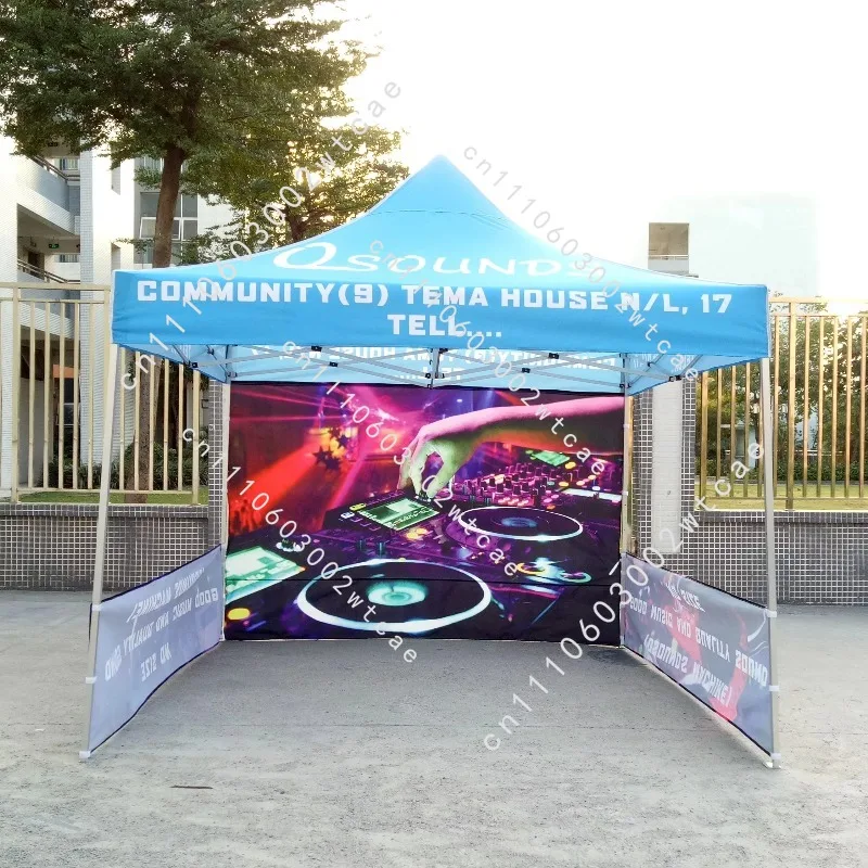 Exhibition Event Marquee Gazebos Custom Printed Vendor Business Advertising Canopy Pop Up Foldable Tent wall