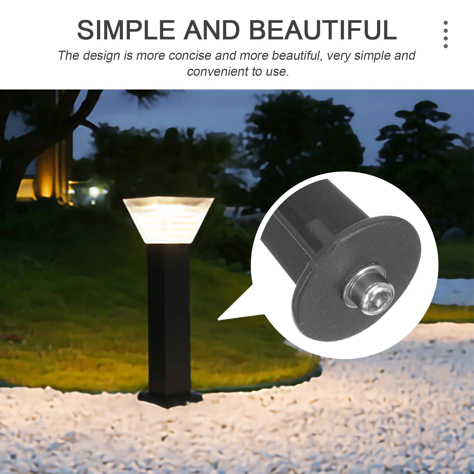 

4 шт. опорных стержней для садовых светильников – сверхпрочные крепления для уличных рождественских солнечных прожекторов