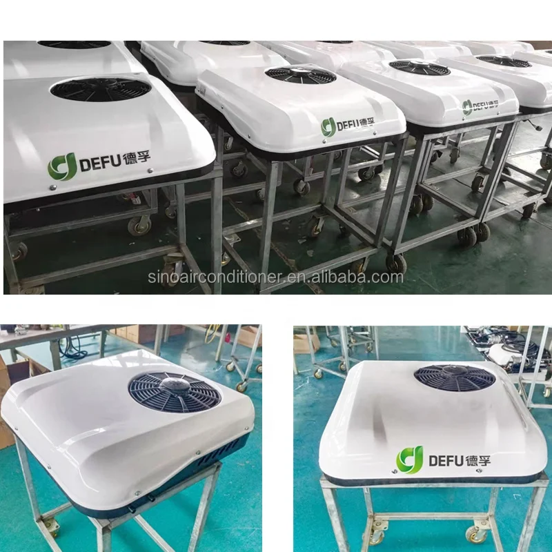 نظام سقف الجرار 12 فولت مكيف هواء تيار متردد لوقوف السيارات 24 فولت تيار مستمر للشاحنة #4