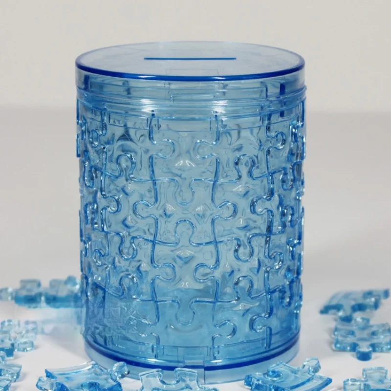 

3D acrylic puzzle Super Difficult Crystal Hell Acrylic 3d Cup Transparent Stereo Puzzle Pot Handmade toy DIY gift