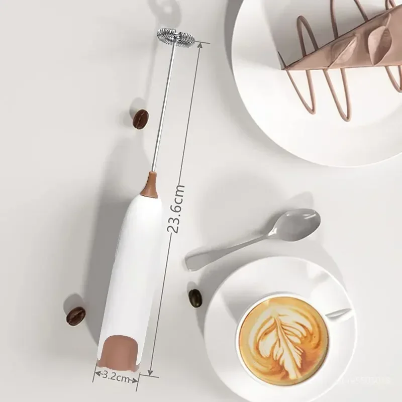 Electric Milk Frother Machine Portable Mini Coffee Mixer Cappuccino Milk Foamer Creamer Whisk Egg Beater Kitchen Accessory