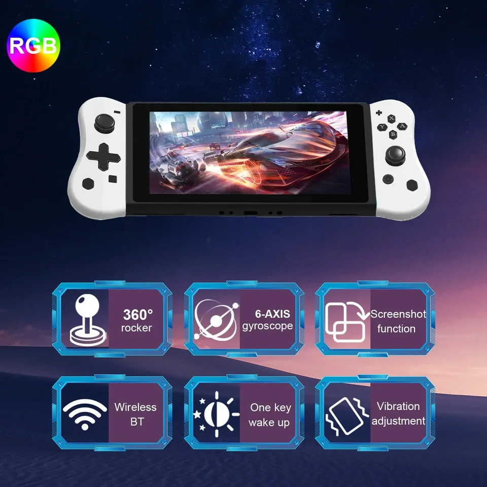 GAMINJA NS008 Nintendo Switch Oyun Konsolu için Kablosuz Joypad