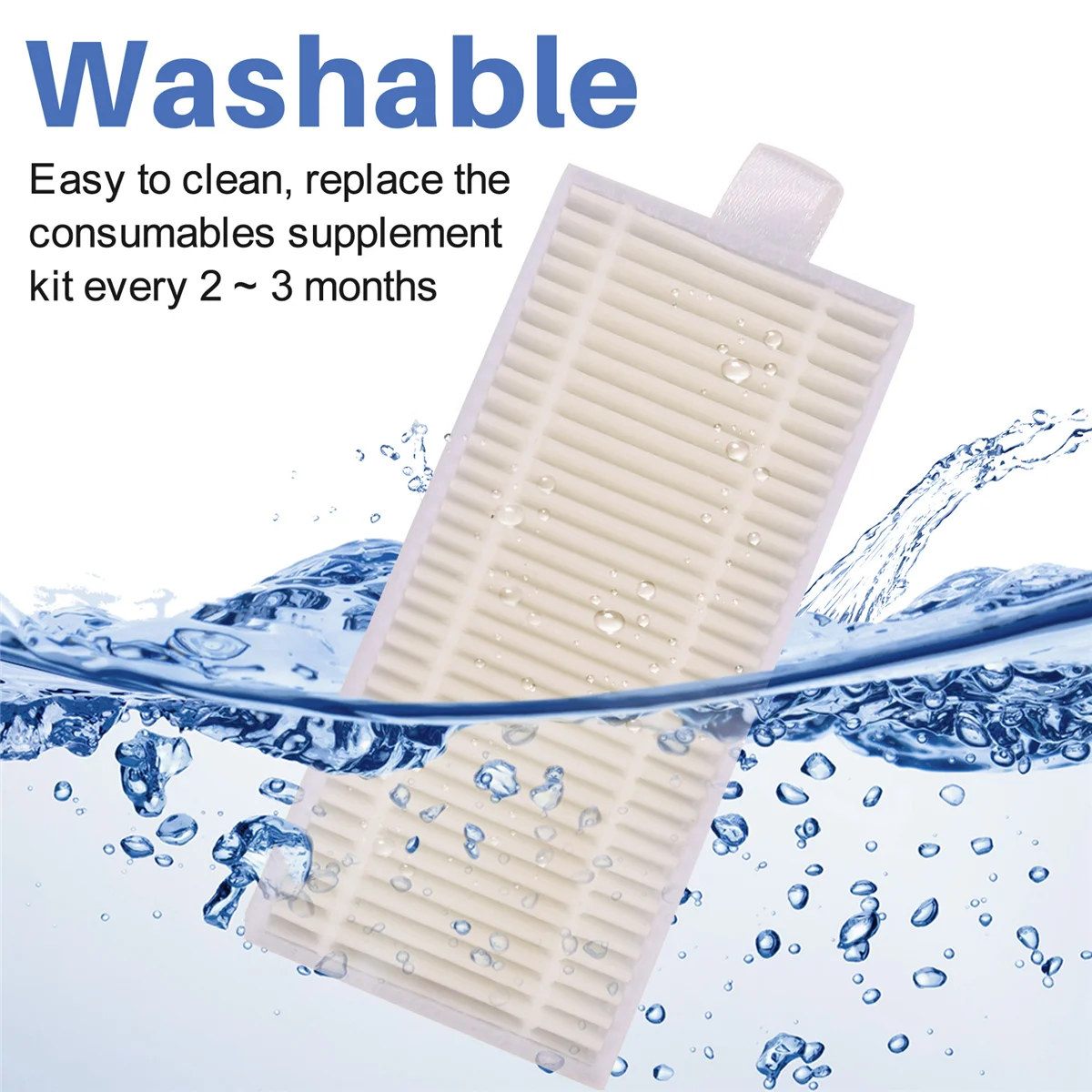 For A20 T20s / PVCR 3600 / G2 0926W / G2 0726W / G2 1226 Parts Accessories Filter Side Brush Mop Cloth