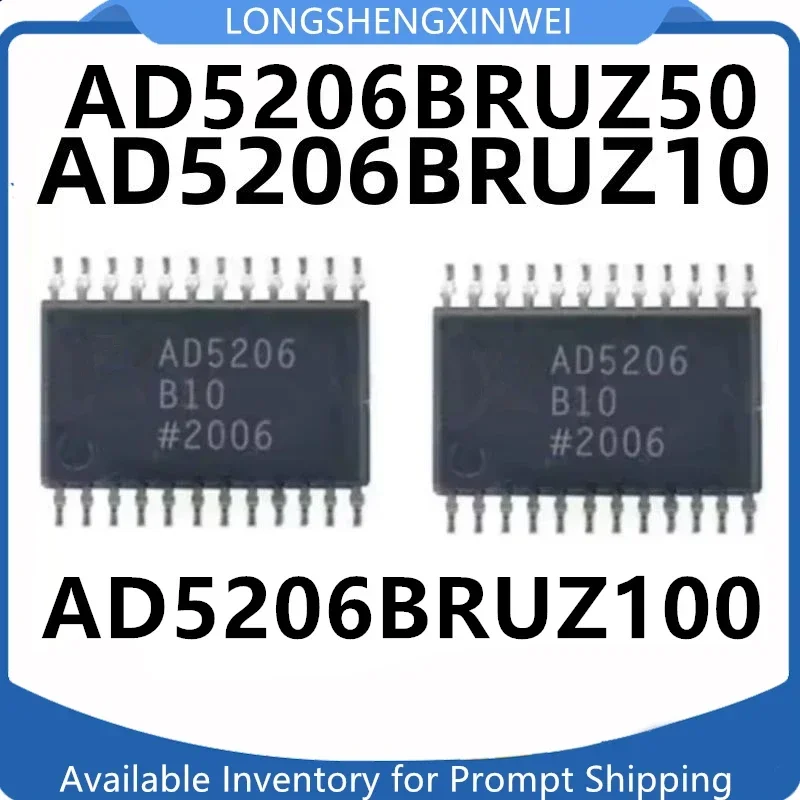 5PCS AD5206BRUZ10 AD5206BRUZ50 AD5206BRUZ100 AD5206 TSSOP24 Digital Potentiometer Chip  in Stock New Original