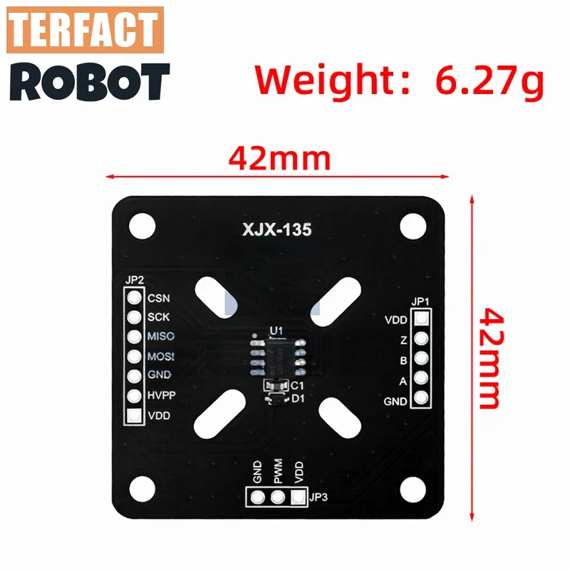 1-10PCS MT6701/MT6816,XJX-134/XJX-135 Magnetic Encoder Evaluation Kit with 42-Step Motor & PWM Control Module for Arduino