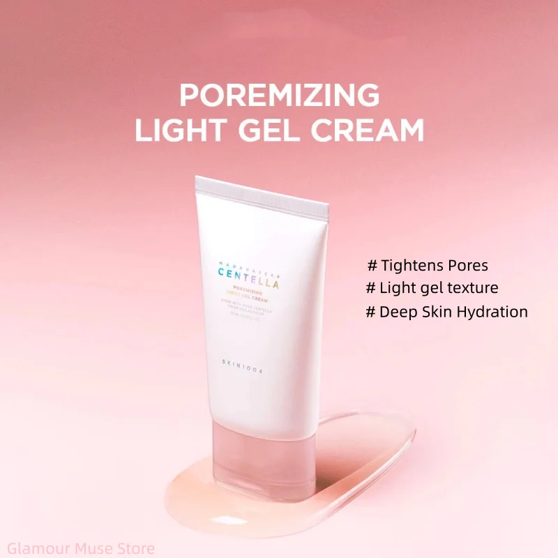 Crema en Gel Ligera Coreana para el Cuidado de la Piel con Centella Asiática, 75 ml, Cuidado de los Poros, Hidratación Profunda, Cremas Faciales, Productos de Belleza